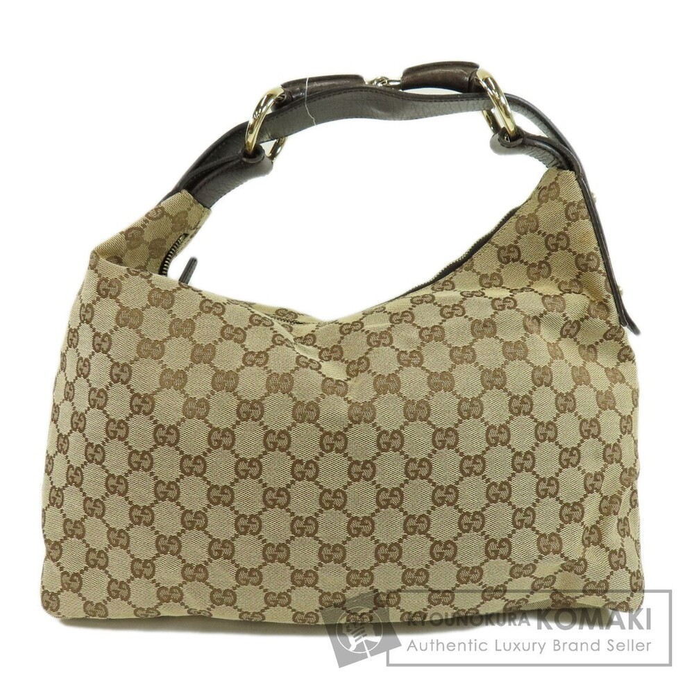 Gucci GG One Shoulder Hobo Bag Canvas